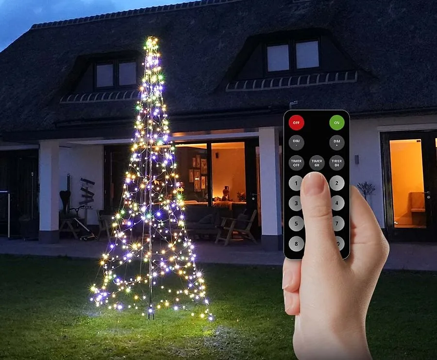Luxxtree Vlaggenmast Lichtketting - Verkrijgbaar In 3 Maten!
