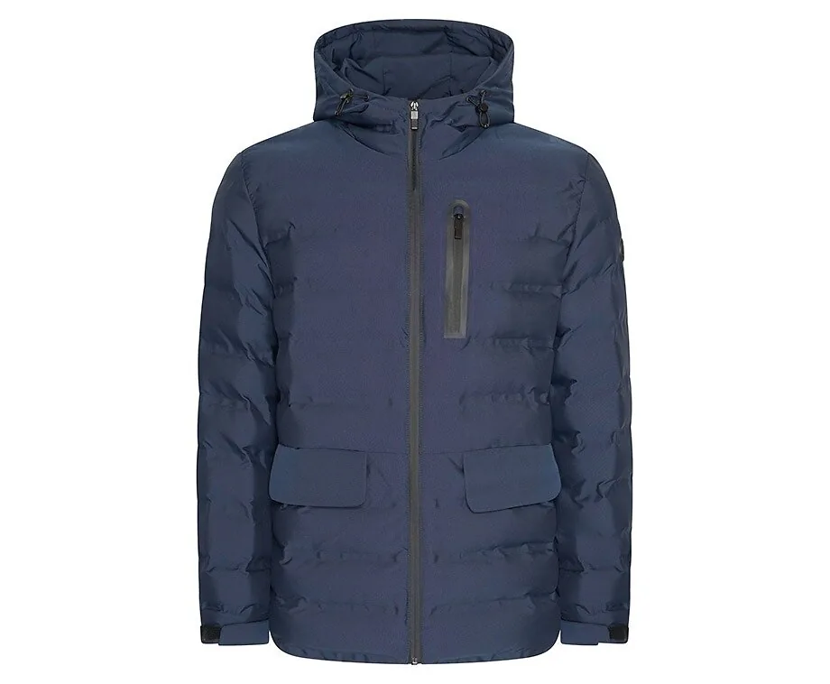 Mario Russo Padded Woven Jacket Navy XL