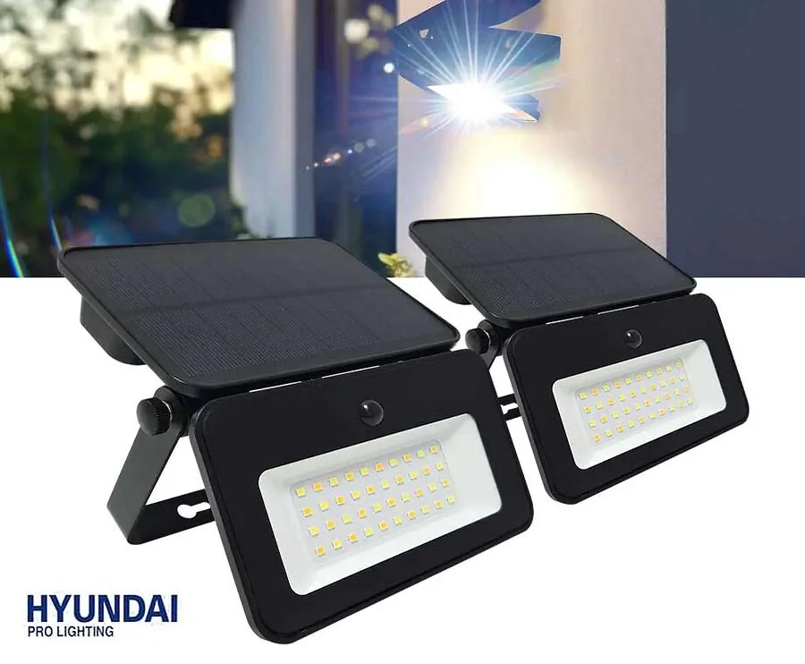 Solar Wandlamp Hyundai PRO series - Vandaag 1+1 GRATIS!