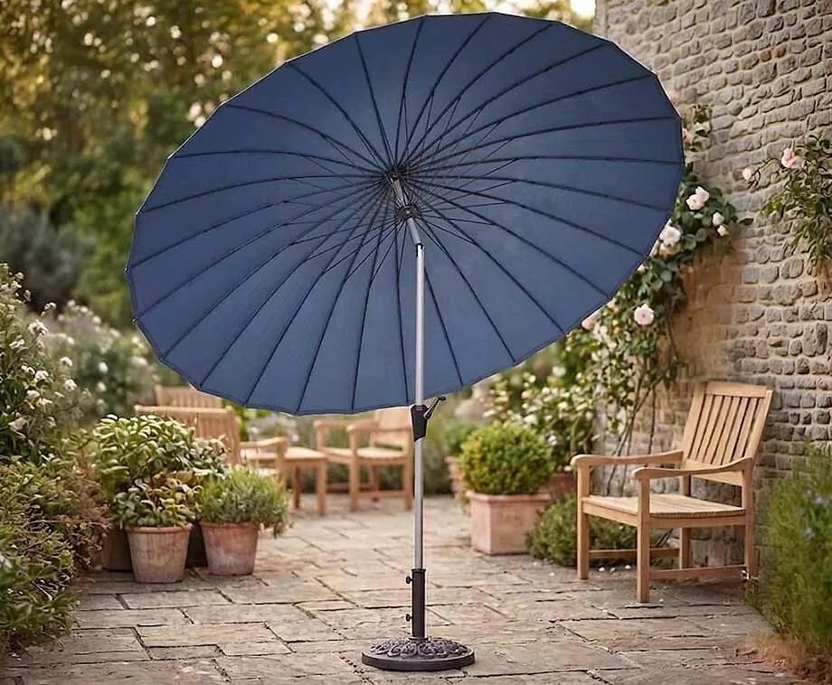 Luxe Parasol Shanghai 270 cm Blauw