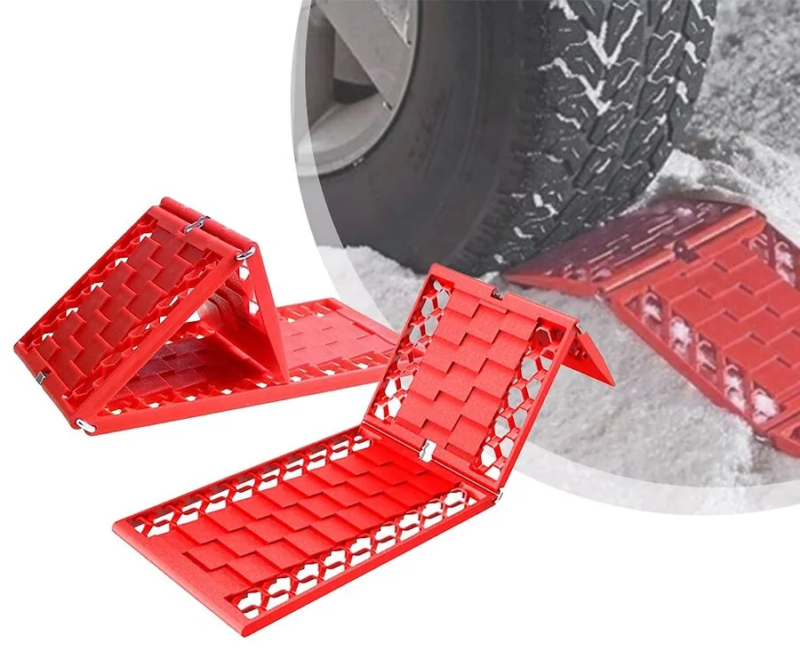Set Van 2 Auto Wegrijmatten - Kom Nooit Vast Te Staan In De Sneeuw!