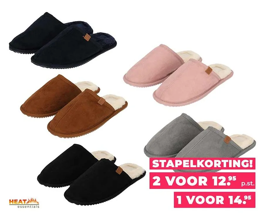 Instapsloffen Voor Dames Of Heren - Met Soepele Maar Stevige Zool!