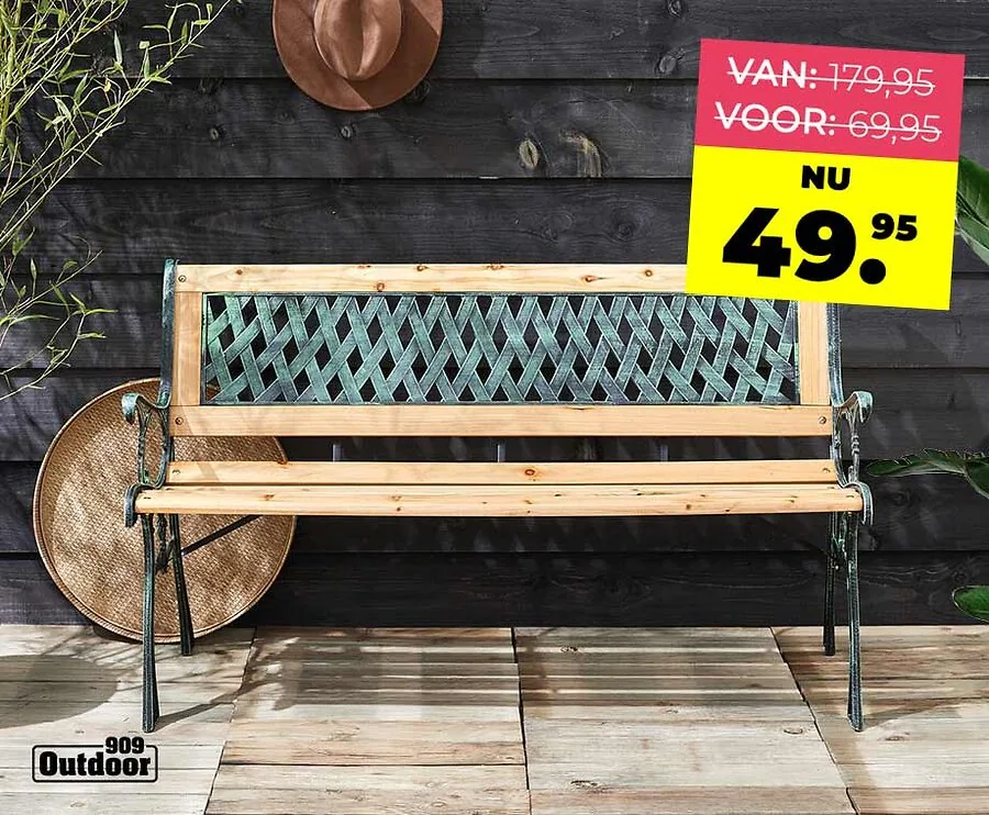 Tuinbank Van Gietijzer - Klassieker Voor Iedere Tuin Of Balkon!