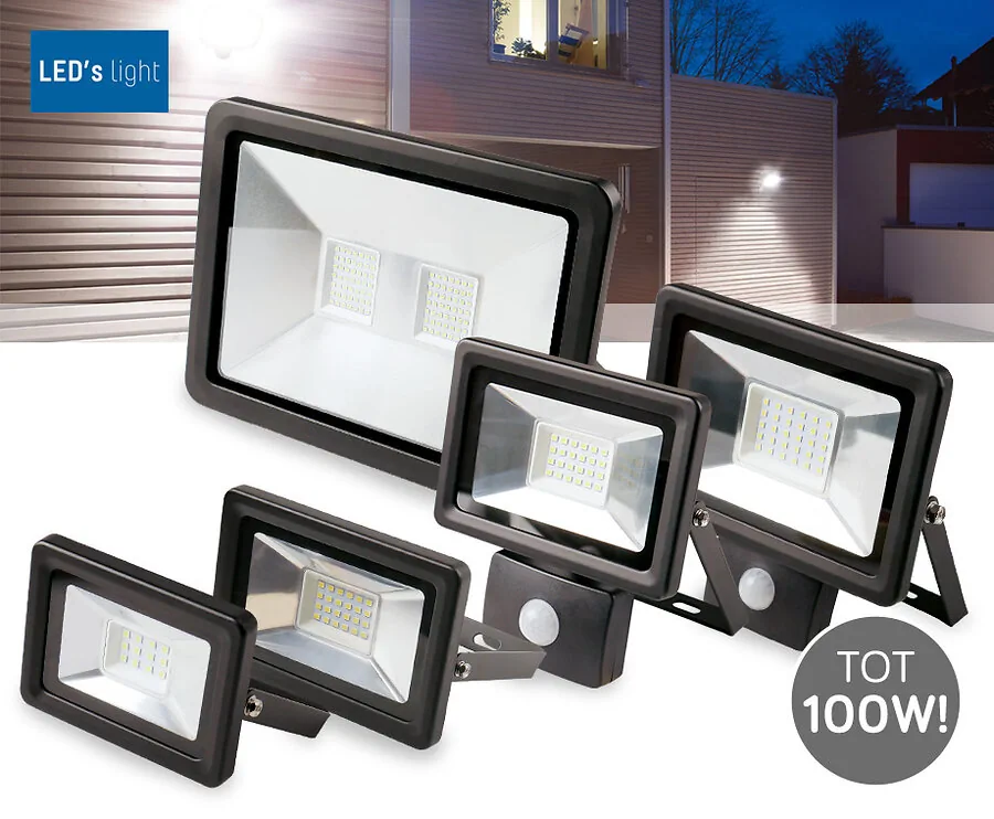 Extreem Felle LED Floodlight (Met Sensor) - Vermogen Tot Wel 100W!