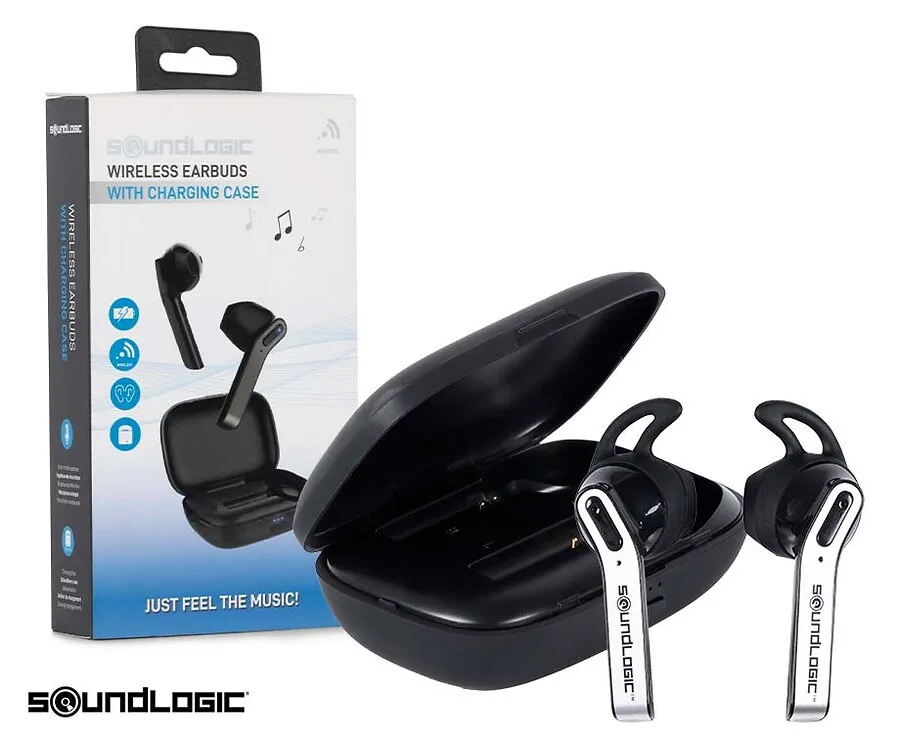 Soundlogic Draadloze Oordopjes Met Oplaadcase - Voor iOS, Android, Laptop, Tablet!
