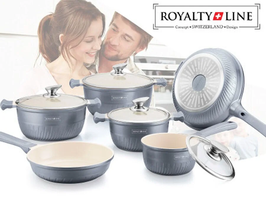 10-delige Luxe Royalty Line Switzerland Keramische Pannenset In 6 Kleuren! OP=OP