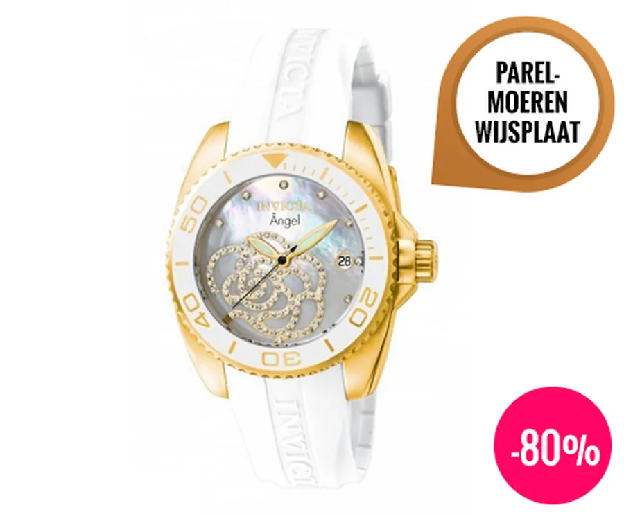 Invicta Angel - Analoge Zwitsers Quartz Polshorloge