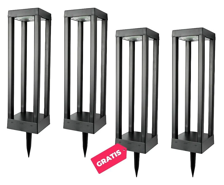 Tuinlamp Solar Rechthoek Open Design