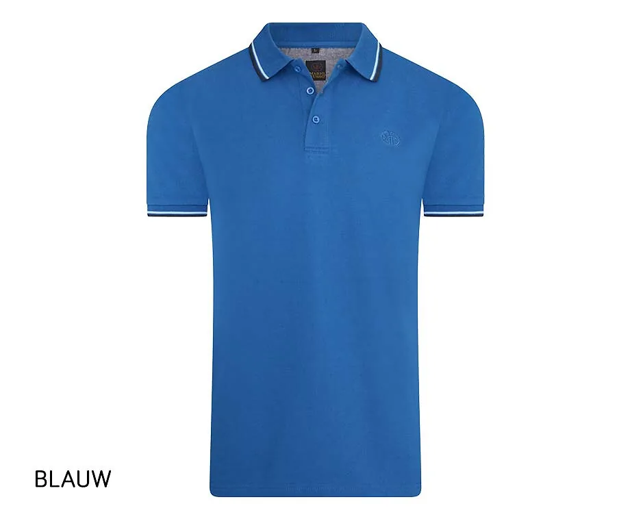 Mario Russo Polo-Blauw-XL
