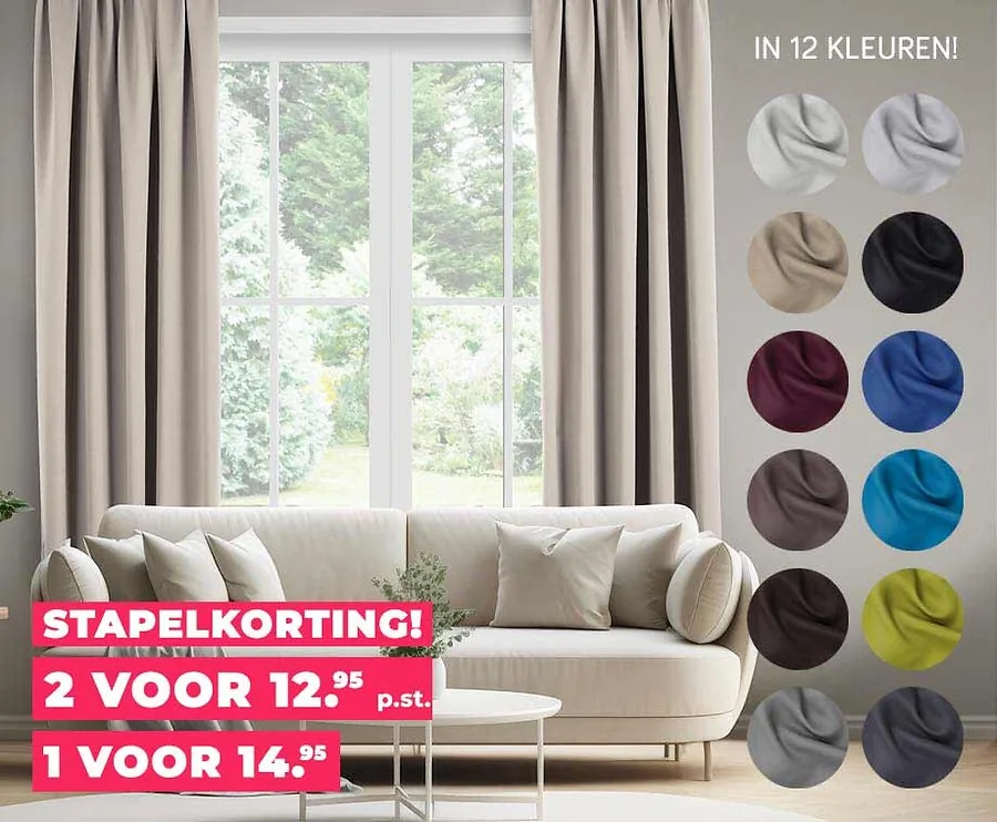 Verduisterend Gordijn - Kant En Klaar Met Ringen Of Haken!