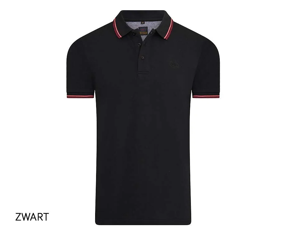 Mario Russo Polo-Zwart-4XL