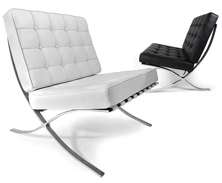 Luxe Expo Chair Of Hocker - Bekleed Met Zwart Of Wit Leder!