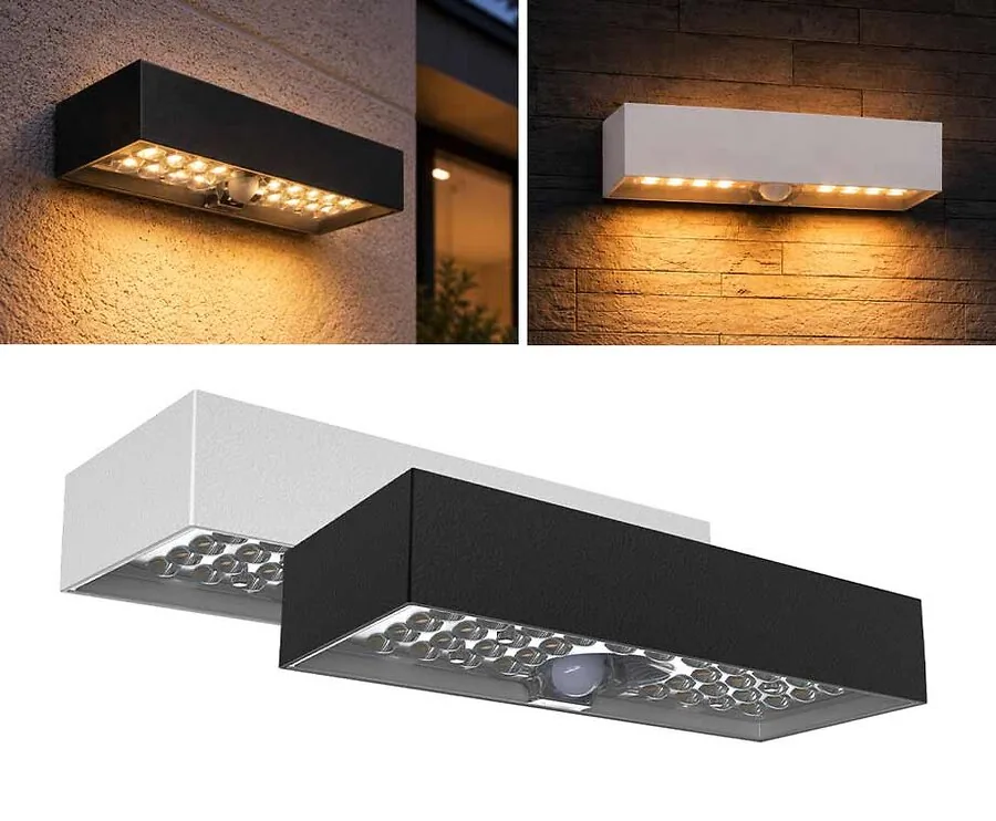 FlinQ Solar Brick Buitenlamp Met Sensor - Vandaag 1+1 GRATIS!