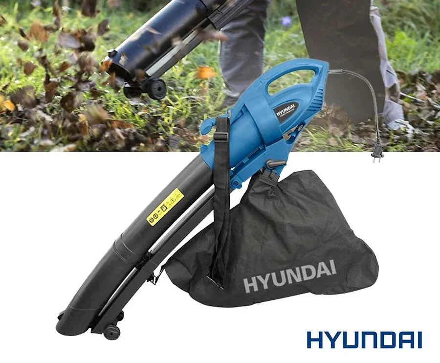 Hyundai 3-In-1 Elektrische Bladblazer - Met Opzuig- En Versnipperfunctie!