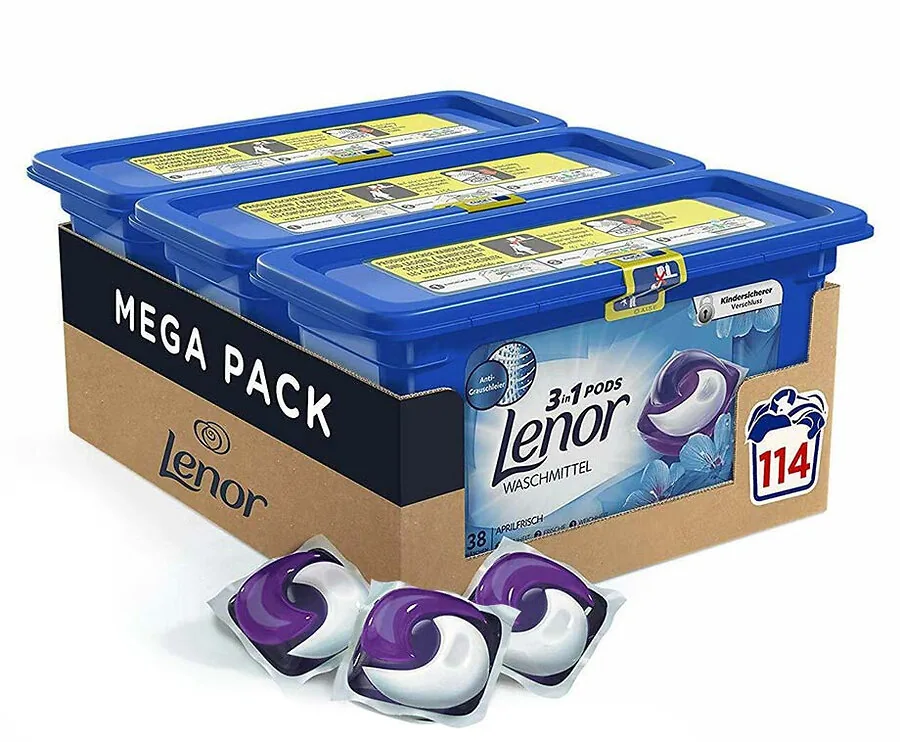 VOORDEELVERPAKKING: Lenor Wasmiddel Pods All-In-1 April Fresh!