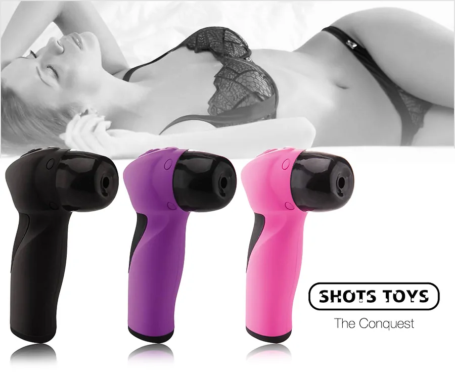 Shots Toys Conquest Vibrator - Unieke Sensatie Door Zuigpulsaties!