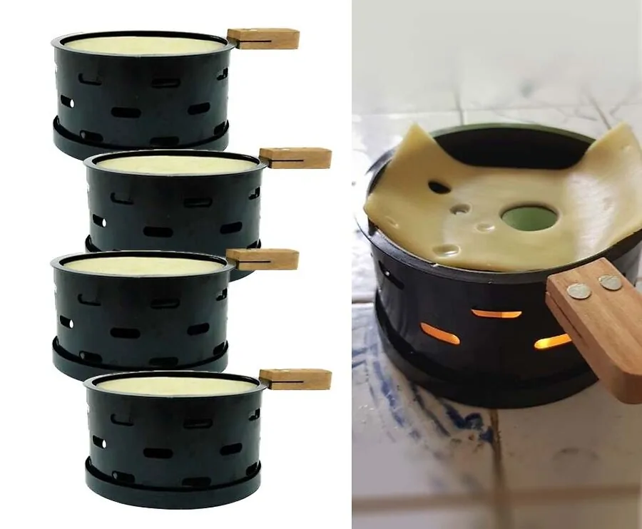 Set Van 4 Kaasfondue Pannetjes - Gezellig Culinair Genieten!
