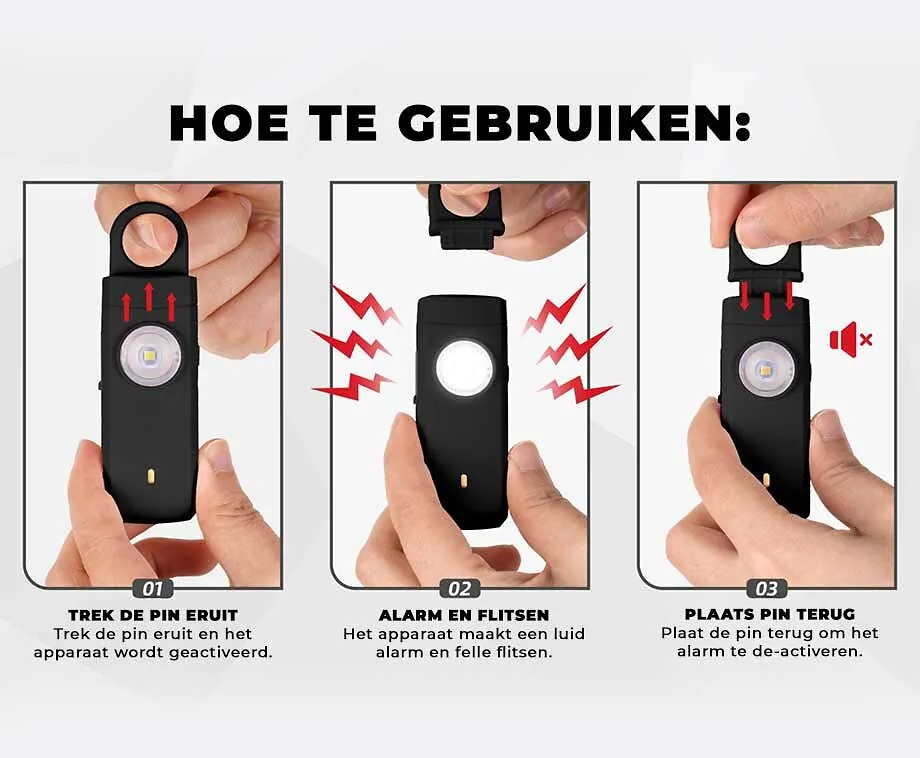 Persoonlijk Veiligheidsalarm 1+1 GRATIS - Altijd Extra Veiligheid Bij De Hand!