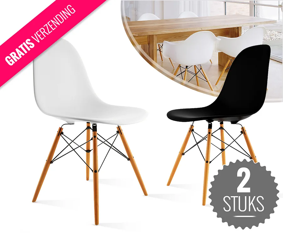 2 Stuks Hippe Design Stoelen - Verkrijgbaar In Verschillende Varianten!