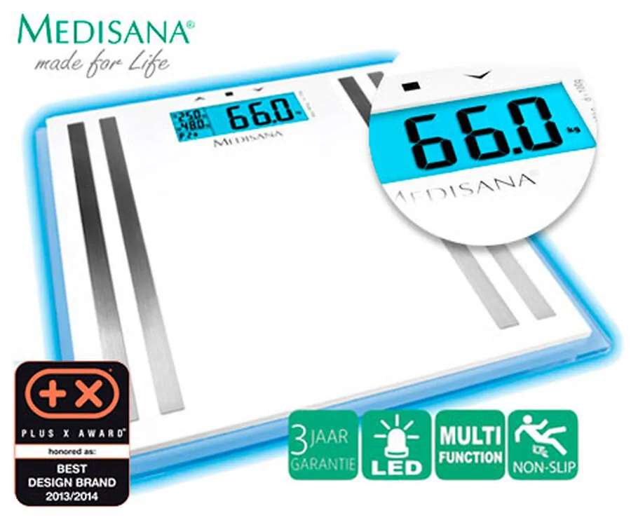 Medisana Verlichte Personenweegschaal - Voor Een Complete Lichaamsanalyse! 