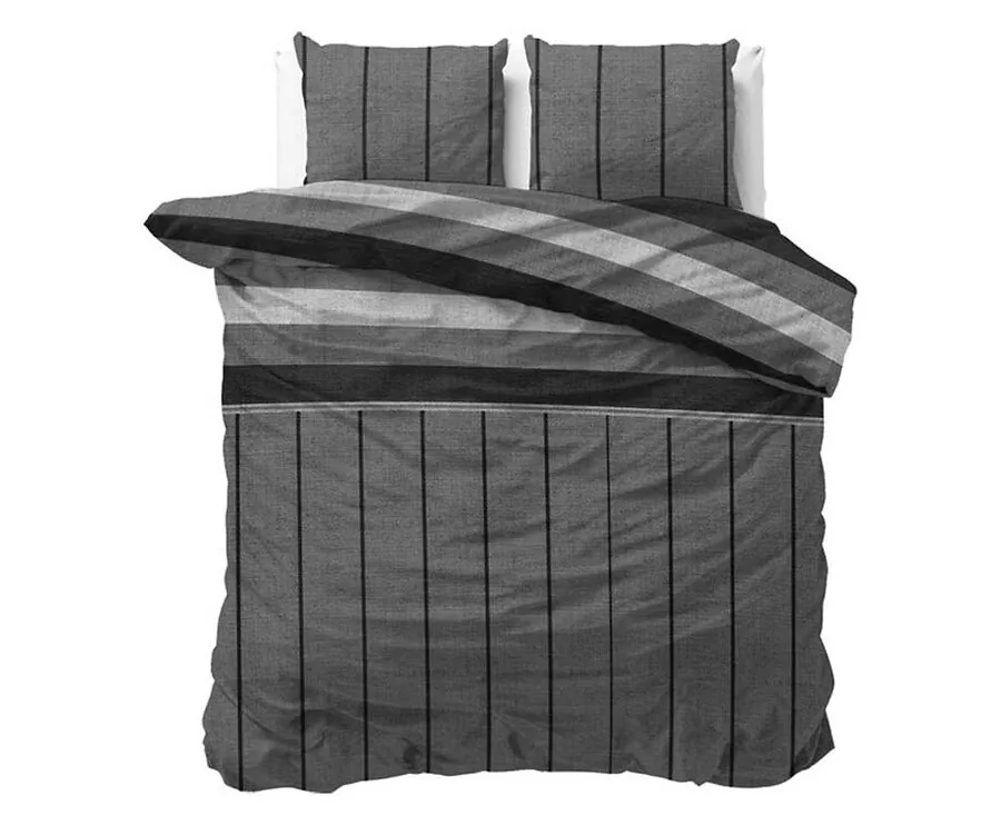 Sleeptime Dekbedovertrek - Kees Grijs - 200 x 200/220 | 2-persoons