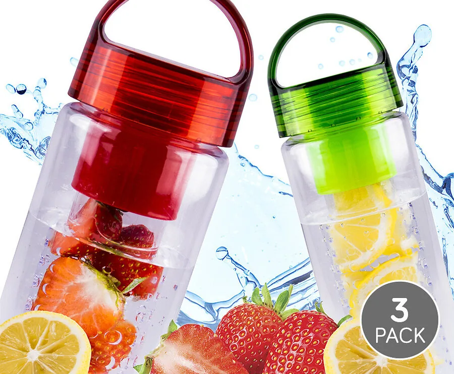 Fruitwater Flessen 3-Pack - Fris Water Met Het Gezonde Van Fruit!