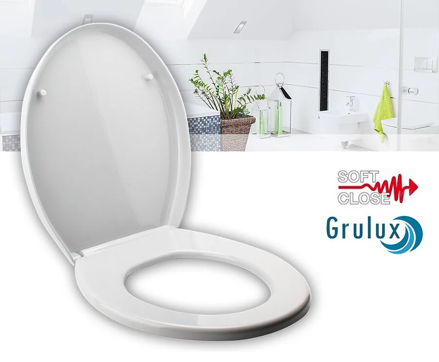 Grulux Softlose Toiletbril - Sluit Zacht En Geluidloos!