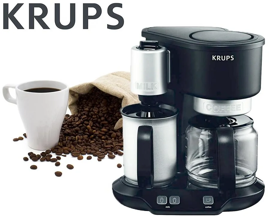 Krups Koffiezetter Cafe & Latte - Maak Koffie Precies Naar Wens!