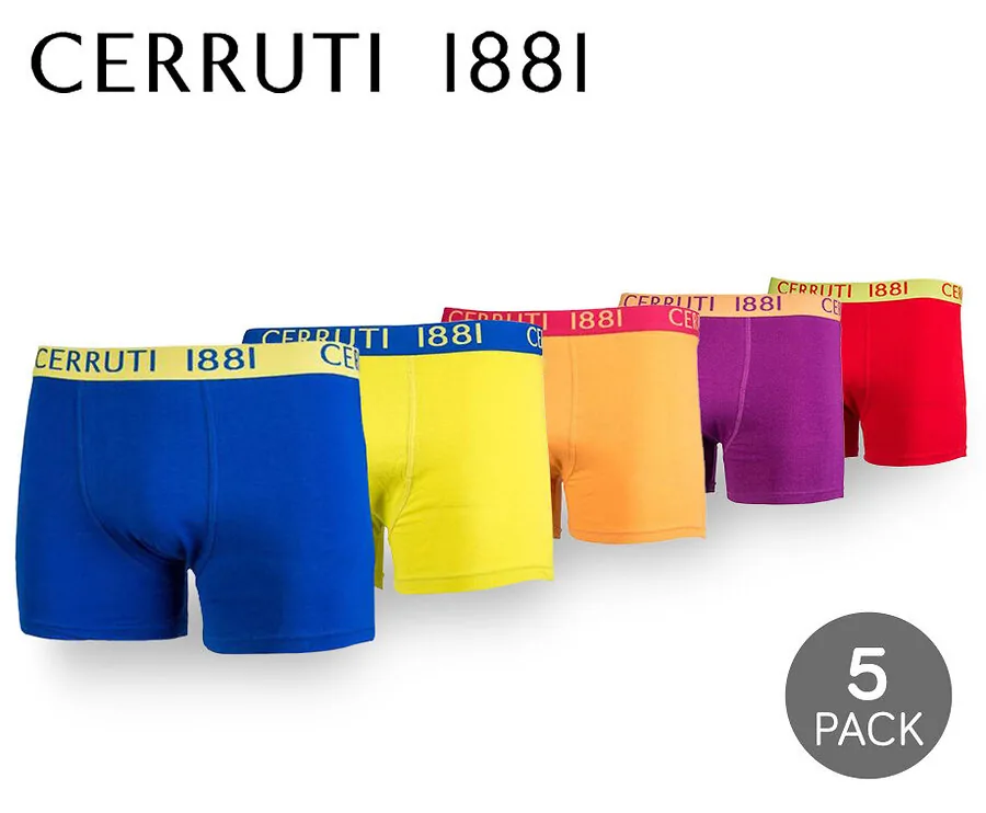 5-pack Boxershorts van Cerruti 1881 - Vrolijke Kleuren En Perfect Draagcomfort!