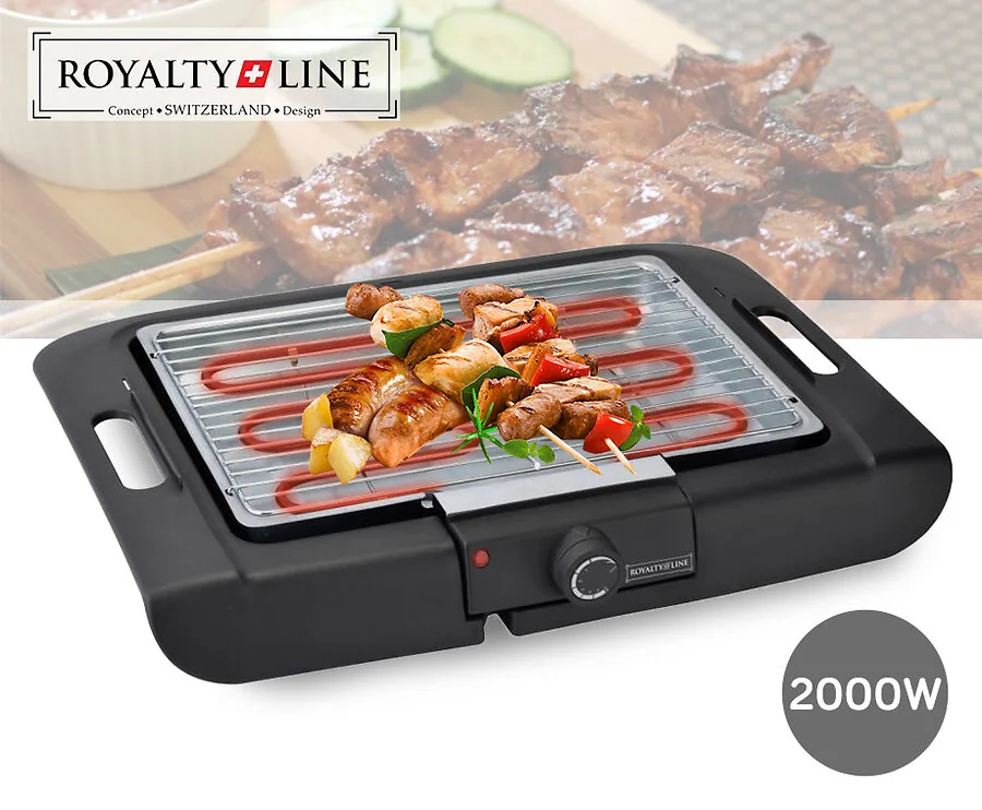 Royalty Line Elektrische Barbecue Grill 2000W!