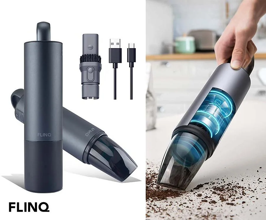 FlinQ Draadloze 2-in-1 Handstofzuiger - Compact & krachtig!