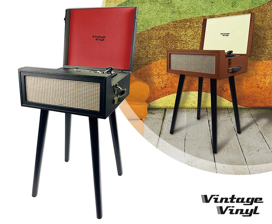 Vintage Vinyl Staande Platenspeler - Voor Al Je Nieuwe En Oude Platen!