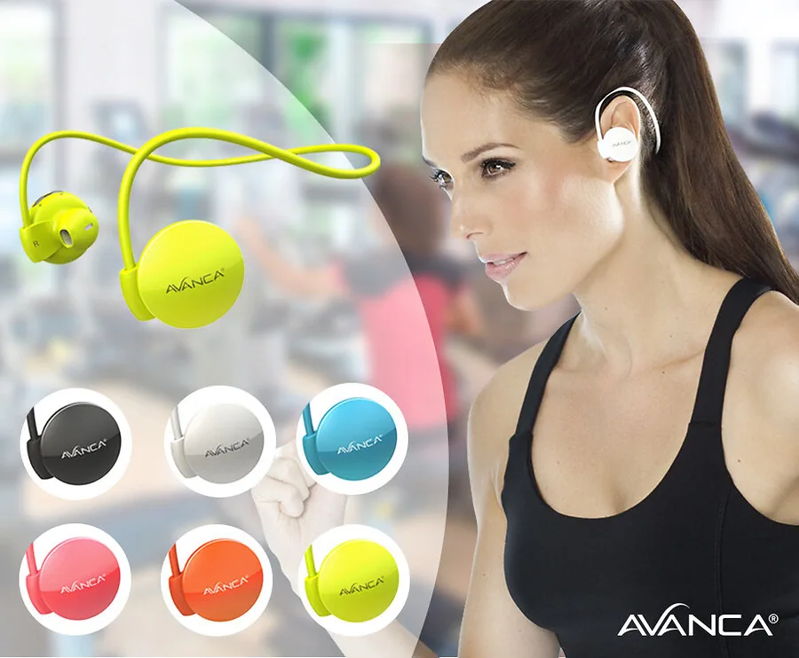 Avanca S1 Bluetooth Sportheadset - Optioneel Met Smartphone Sportarmband!