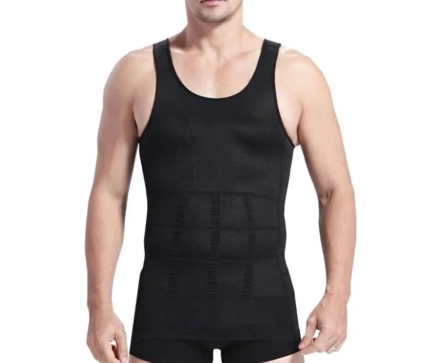 Slim Shirt Voor Mannen-Zwart-XXL