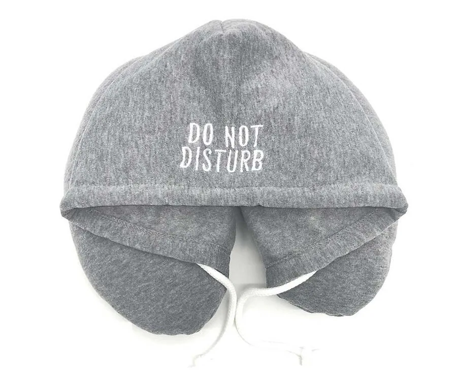Reiskussen Met Capuchon - Grijs - Do Not Disturb