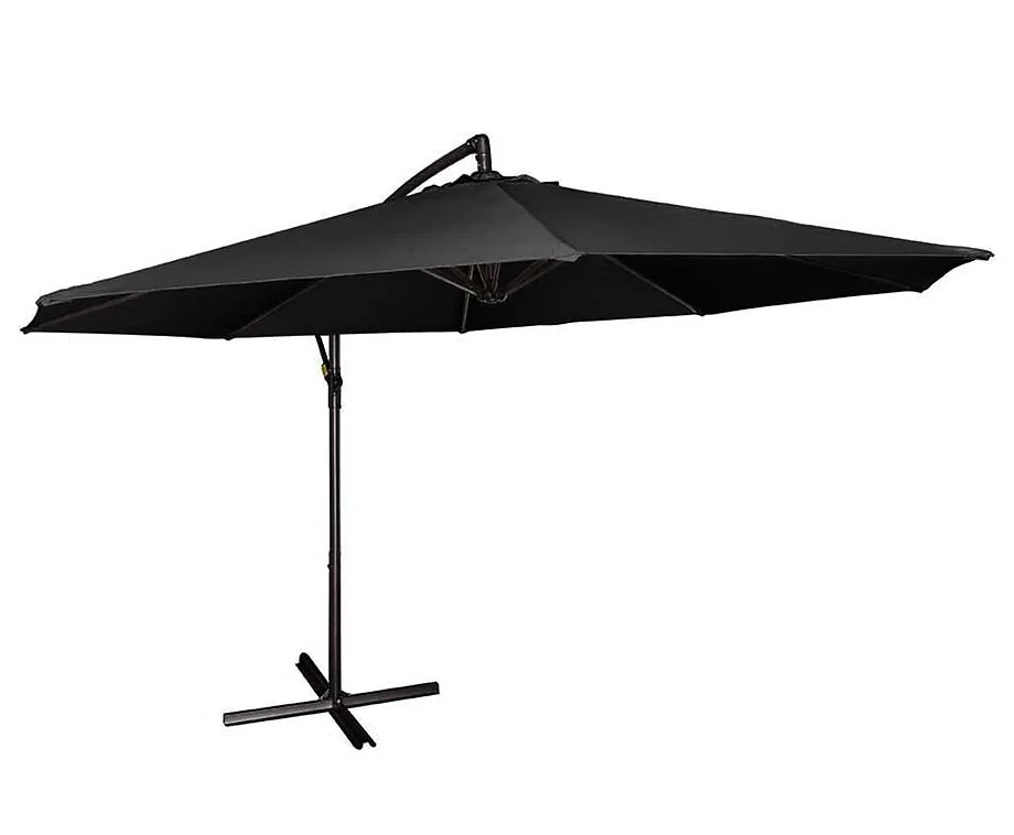 XXL Zweefparasol 3 Meter Zwart