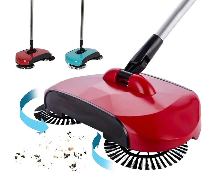 3-In-1 Sweeper - Veger, Stoffer En Blik In Eén!