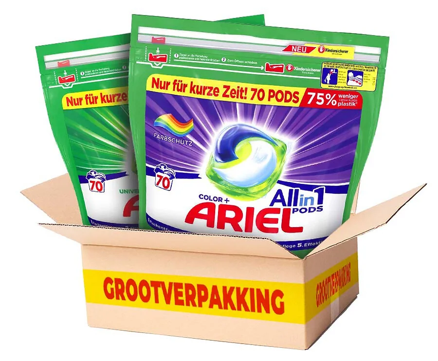GROOTVERPAKKING: Ariel 3-In-1 Pods - Keuze Uit Color Of Regular!