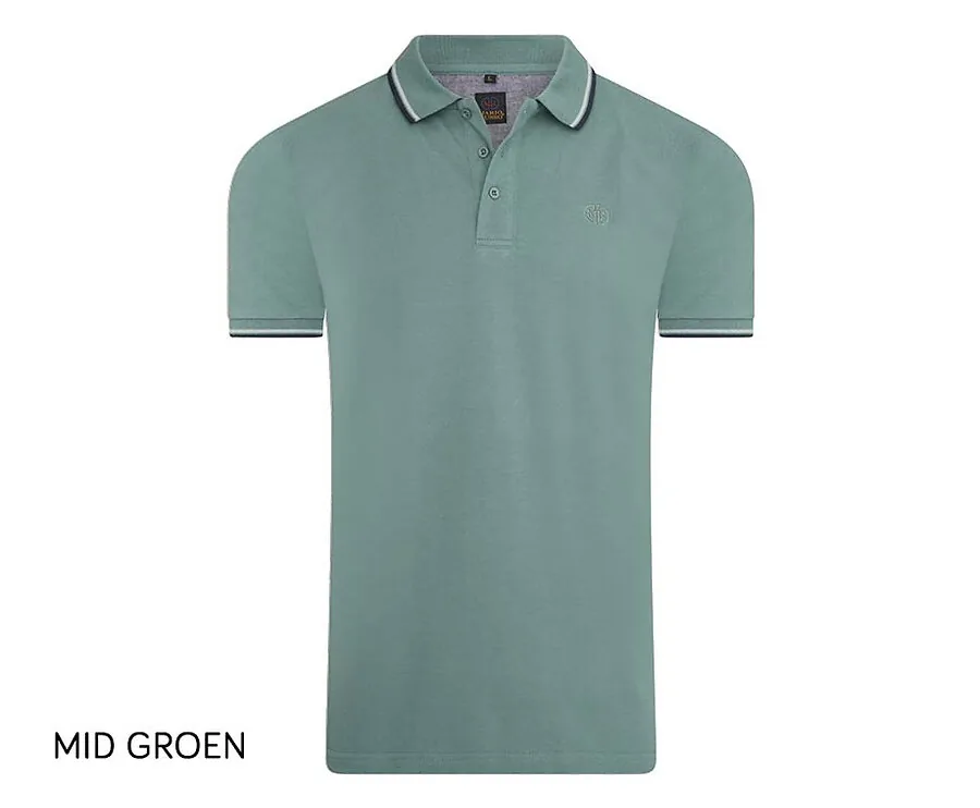 Mario Russo Polo-Mid groen-XXL