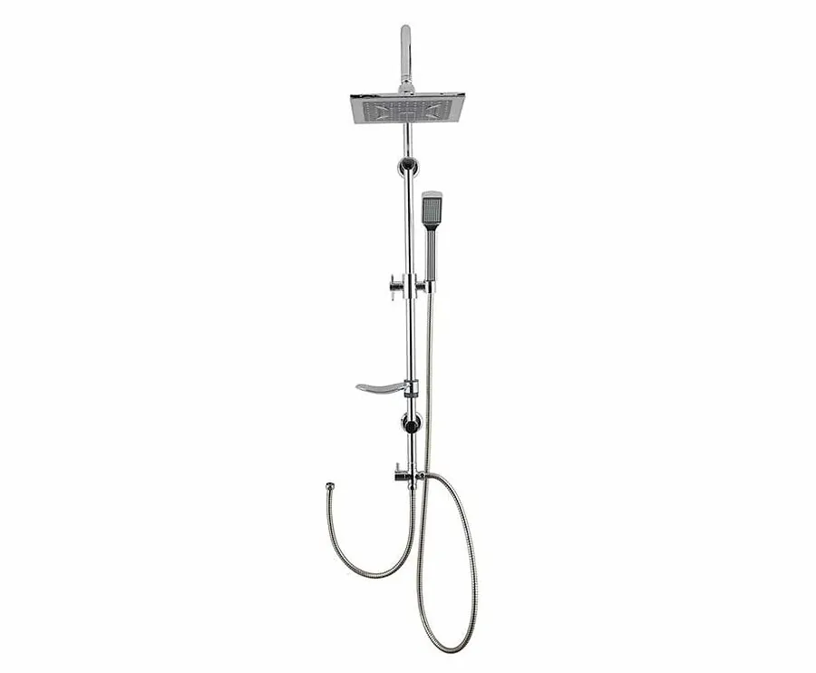 Luxe Regendouche Met Afneembare Handdouche-Zilver