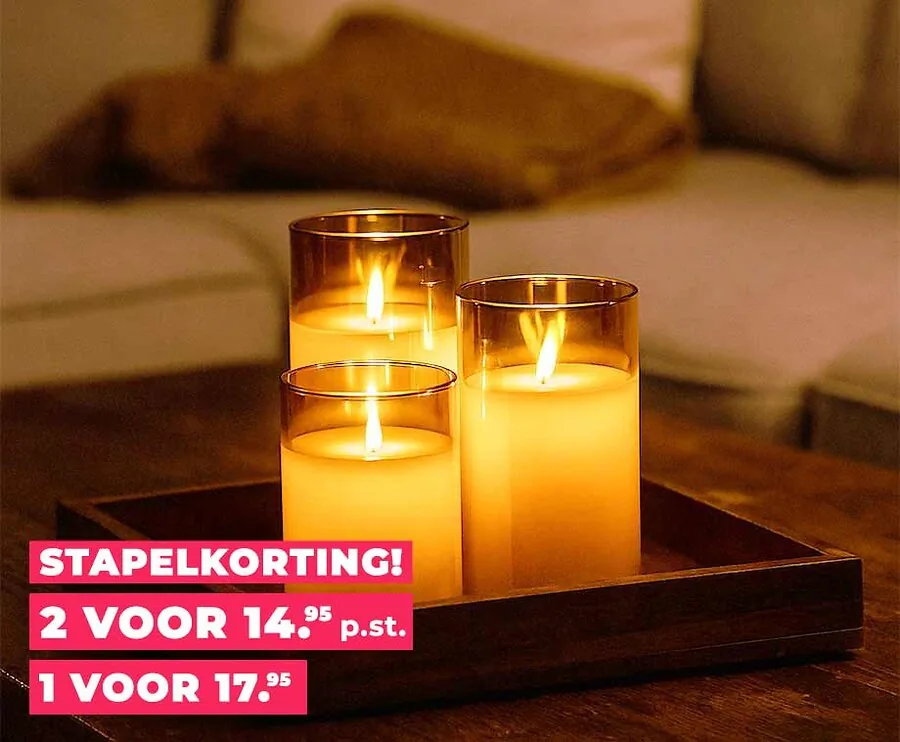 SEVVA® Smoked Glass Elektrische Kaarsen - Mooi Voor Buiten En Binnen!