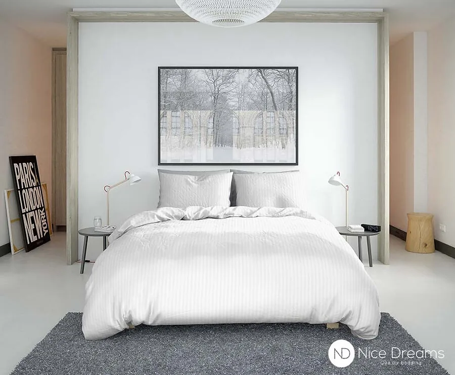 Nice Dreams Hotel Streep Dekbedovertrek - In 4 Verschillende Kleuren!