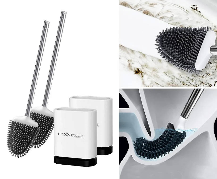 Toiletborstelset Siliconen met Houder