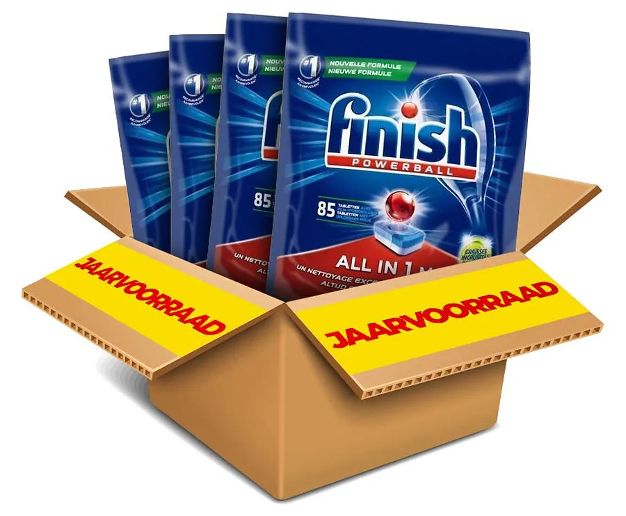 JAARVOORRAAD: Finish Powerball All-in-1 MAX - Met Extra Krachtige Ontvetter!