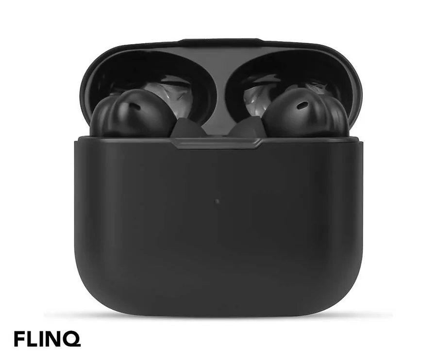 FlinQ Draadloze Oordopjes Pro Zwart - Met Actieve Noise Cancelling!