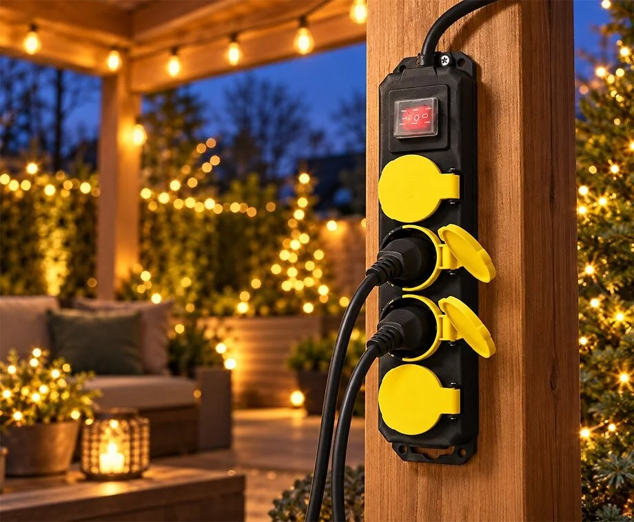 Stekkerdoos Buiten 4-Voudig IP44 5 Meter