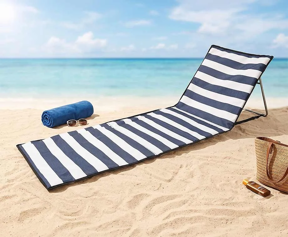 Strandbed Opvouwbaar met Verstelbare Rugleuning