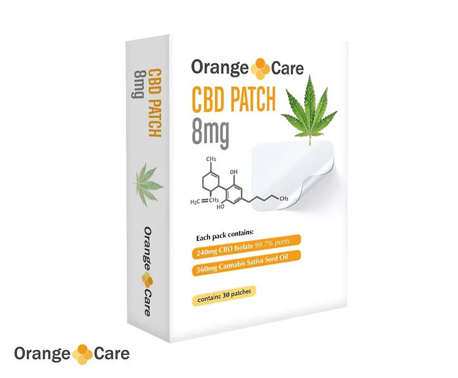CBD Pleisters Orange Care 8mg - Uiterst Effectieve Opname!