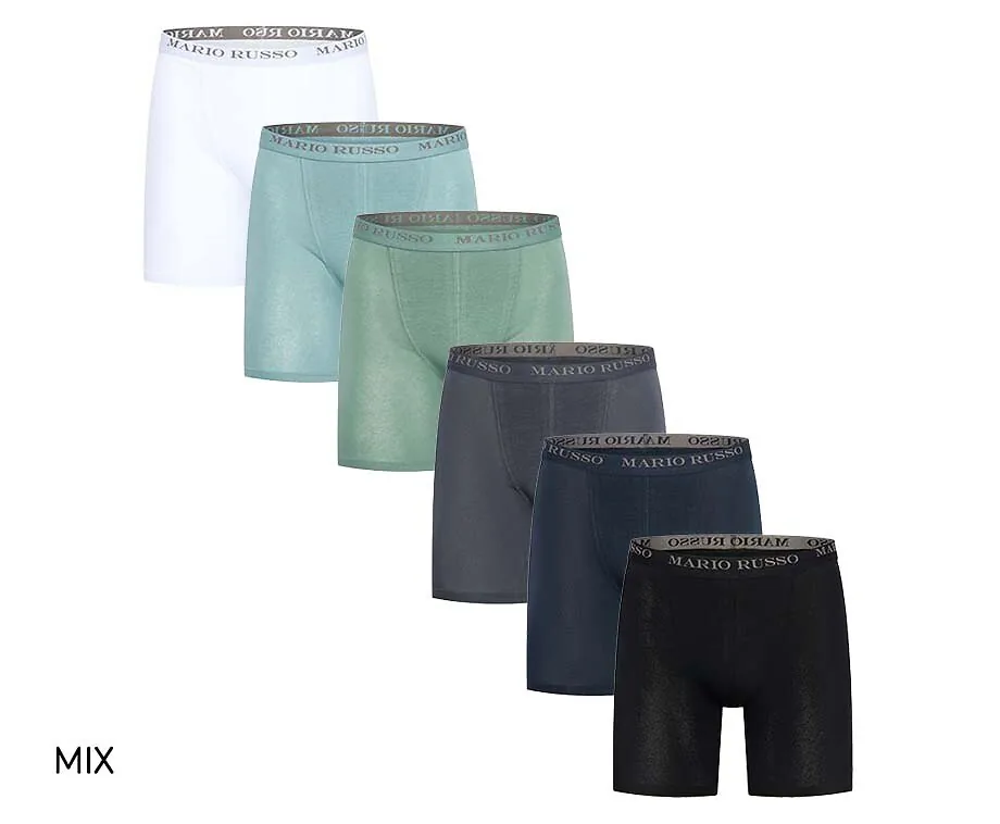 Mario Russo Boxershorts Long Fit 6-Pack Mix XL