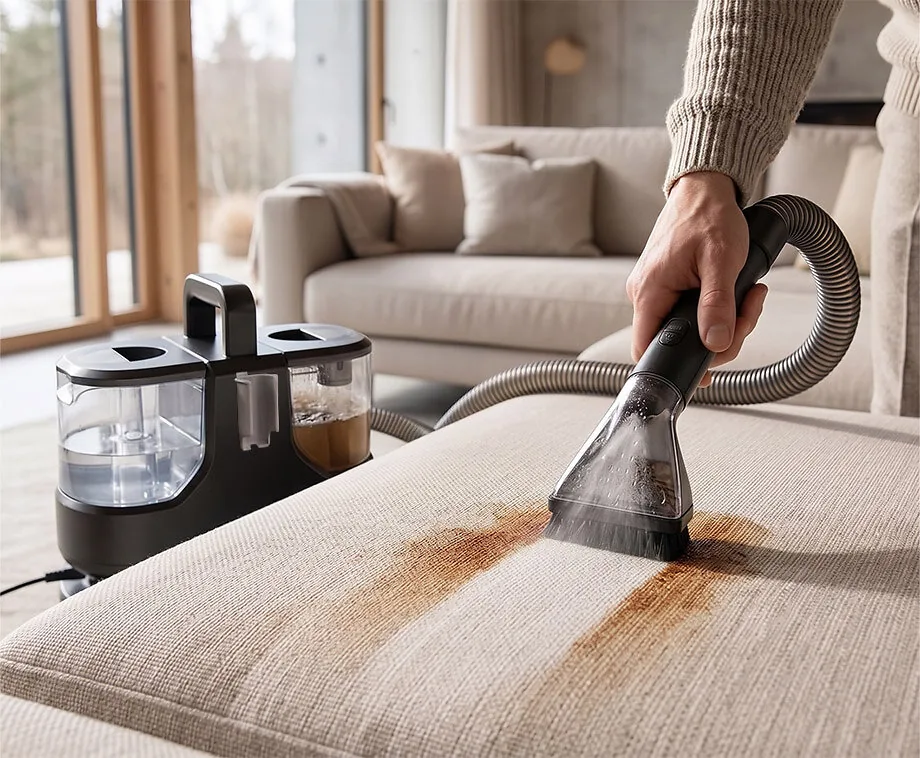 Vlekkenreiniger met Stoom 3-in-1